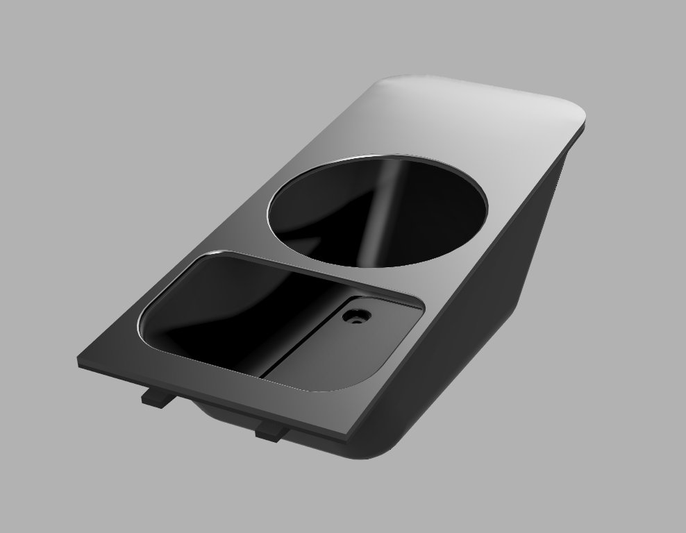 993 Center Console Tray render